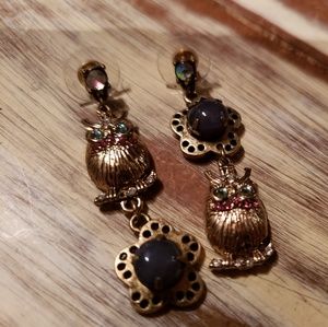 🦉🦉🦉Betsy Johnson owl earrings 🦉🦉🦉